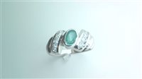 Ringe Sommer Dame Anello Con Pietra in Weißgold Smeraldo SME ZIRC OV SOMMER - SME ZIRC OV SOMMER